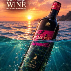 Chai rượu whisky Johnnie Walker Black Ruby Blended Scotch chính hãng